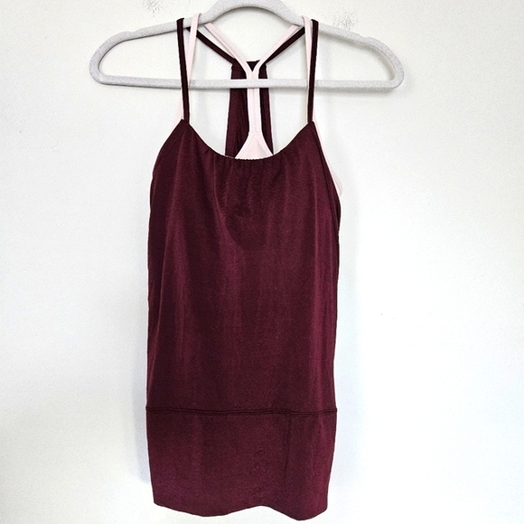 lululemon athletica Tops - Lululemon racer flow Y long line 2 in one racer top size 4